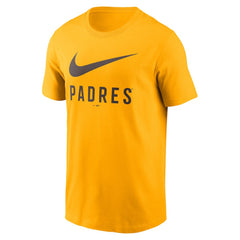 San Diego Padres Nike Swoosh T-Shirt - Gold T-shirts