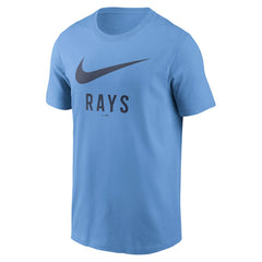 Tampa Bay Rays Nike Swoosh T-Shirt - Light Blue T-shirts