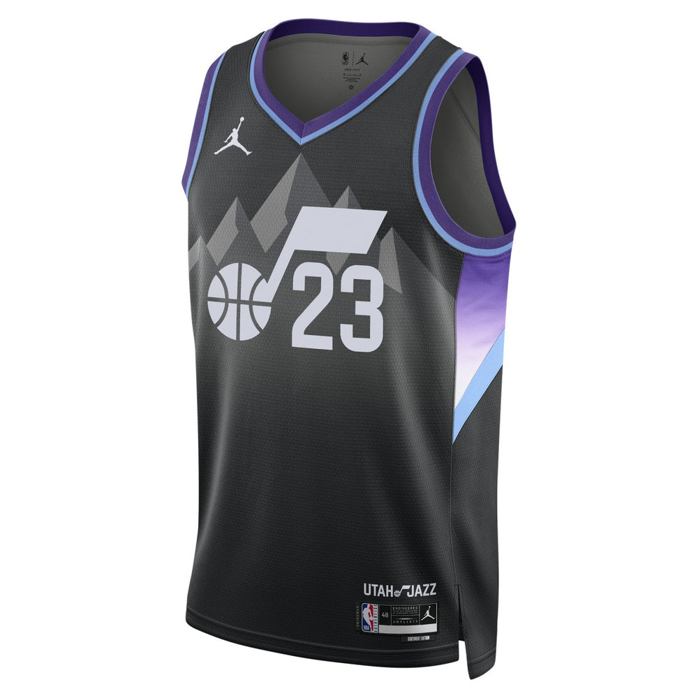 Lauri Markkanen Utah Jazz Jordan Brand Unisex 2024/25 Swingman Jersey Statement Edition Black