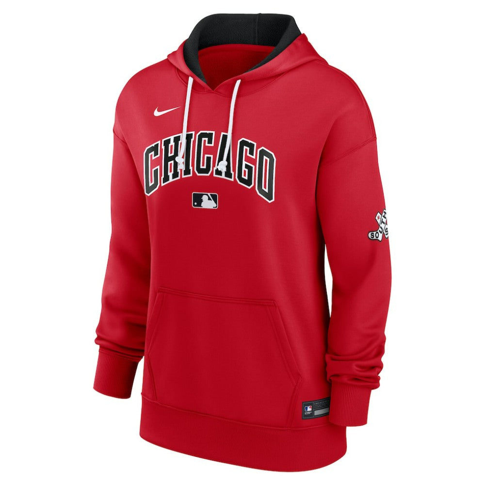 Chicago White Sox Nike Women's 2025 City Connect Authentic Collection Therma-FIT Hoodie - Red Hoodies