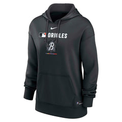 Baltimore Orioles Nike Women's City Connect Authentic Collection Therma-FIT Hoodie - Black Hoodies