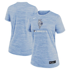 Kansas City Royals Nike Women's Authentic Collection City Connect Velocity Dri-FIT T-Shirt - Light Blue T-shirts