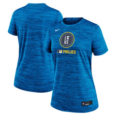 Philadelphia Phillies Nike Women's Authentic Collection City Connect Velocity Dri-FIT T-Shirt - Royal T-shirts