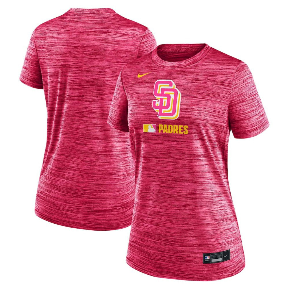 San Diego Padres Nike Women's Authentic Collection City Connect Velocity Dri-FIT T-Shirt - Pink T-shirts