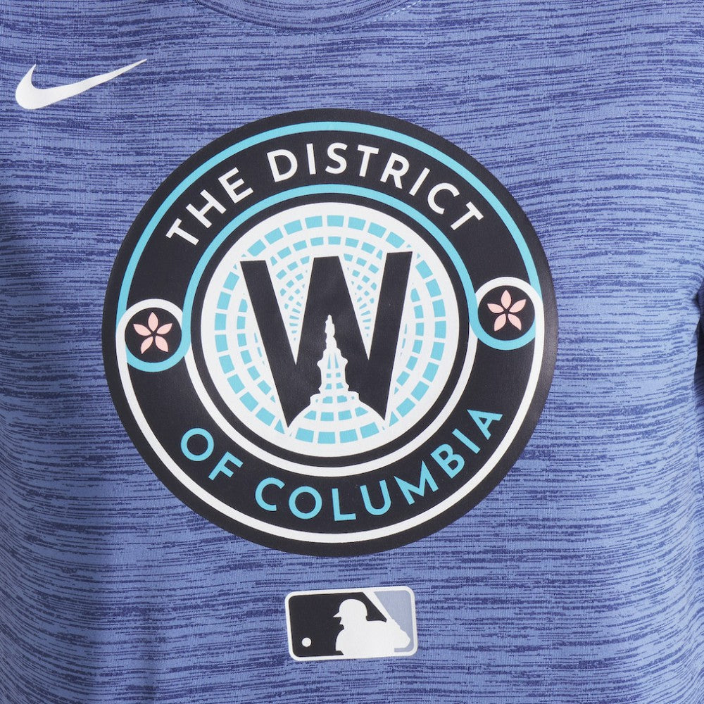 Washington Nationals Nike Women's 2025 City Connect Authentic Collection Velocity Dri-FIT T-Shirt - Gray T-shirts