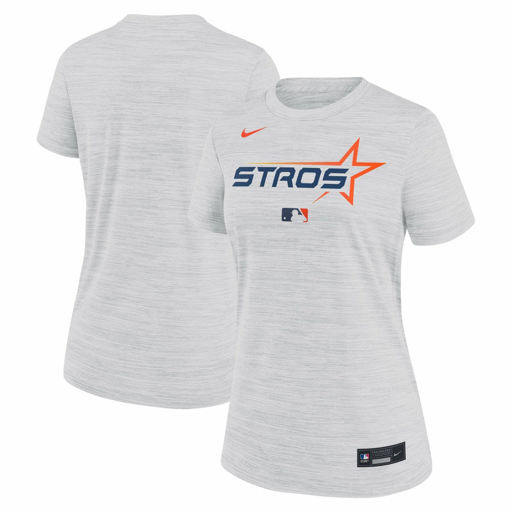 Houston Astros Nike Women's 2025 City Connect Authentic Collection Velocity Dri-FIT T-Shirt - White T-shirts