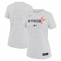 Houston Astros Nike Women's 2025 City Connect Authentic Collection Velocity Dri-FIT T-Shirt - White T-shirts