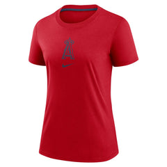 Los Angeles Angels Nike Women's Authentic Collection Early Work Tri-Blend T-Shirt - Red T-shirts