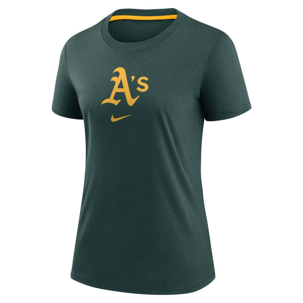 Athletics Nike Women's Authentic Collection Early Work Tri-Blend T-Shirt - Green T-shirts