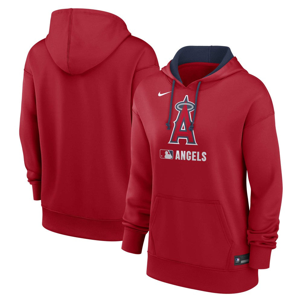 Los Angeles Angels Nike Women's Authentic Collection Therma-FIT Hoodie - Red Hoodies