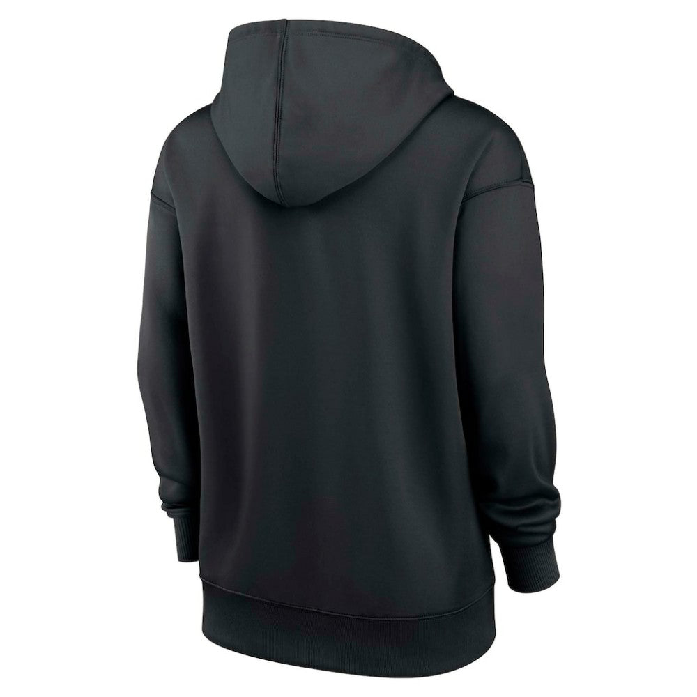 Baltimore Orioles Nike Women's Authentic Collection Therma-FIT Hoodie - Black Hoodies