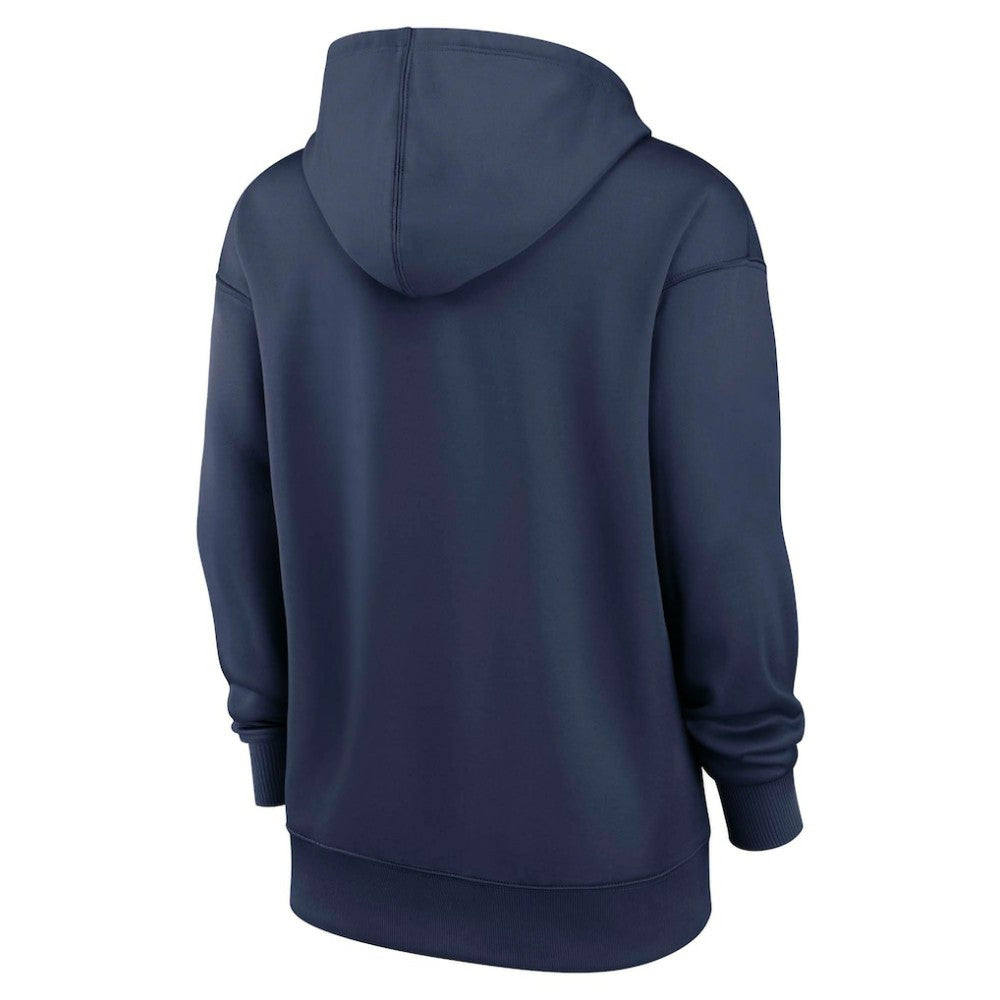 Milwaukee Brewers Nike Women's Authentic Collection Therma-FIT Hoodie - Navy Hoodies