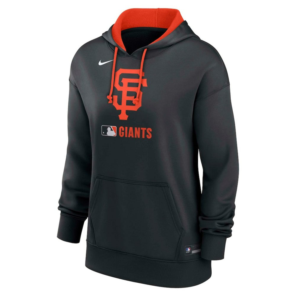San Francisco Giants Nike Women's Authentic Collection Therma-FIT Hoodie - Black Hoodies