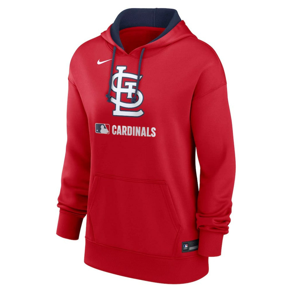 St. Louis Cardinals Nike Women's Authentic Collection Therma-FIT Hoodie - Red Hoodies