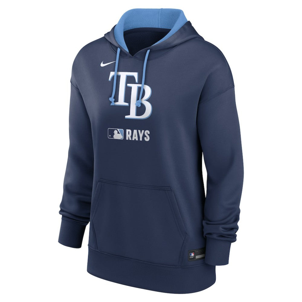 Tampa Bay Rays Nike Women's Authentic Collection Therma-FIT Hoodie - Navy Hoodies