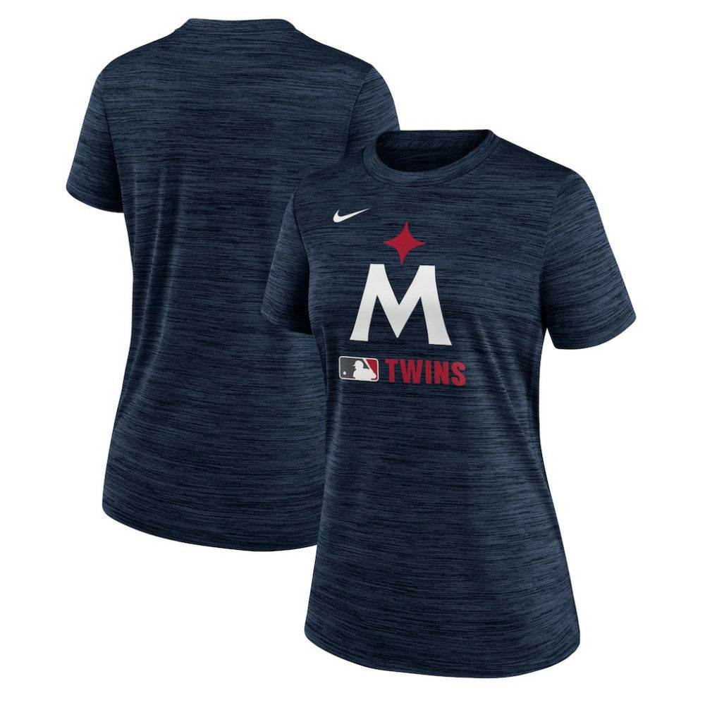 Minnesota Twins Nike Women's Authentic Collection Alternate Logo Velocity Dri-FIT  T-Shirt - Navy T-shirts