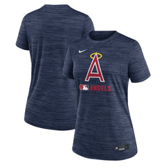 Los Angeles Angels Nike Women's Authentic Collection Alternate Logo Velocity Dri-FIT  T-Shirt - Navy T-shirts