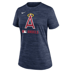 Los Angeles Angels Nike Women's Authentic Collection Alternate Logo Velocity Dri-FIT  T-Shirt - Navy T-shirts