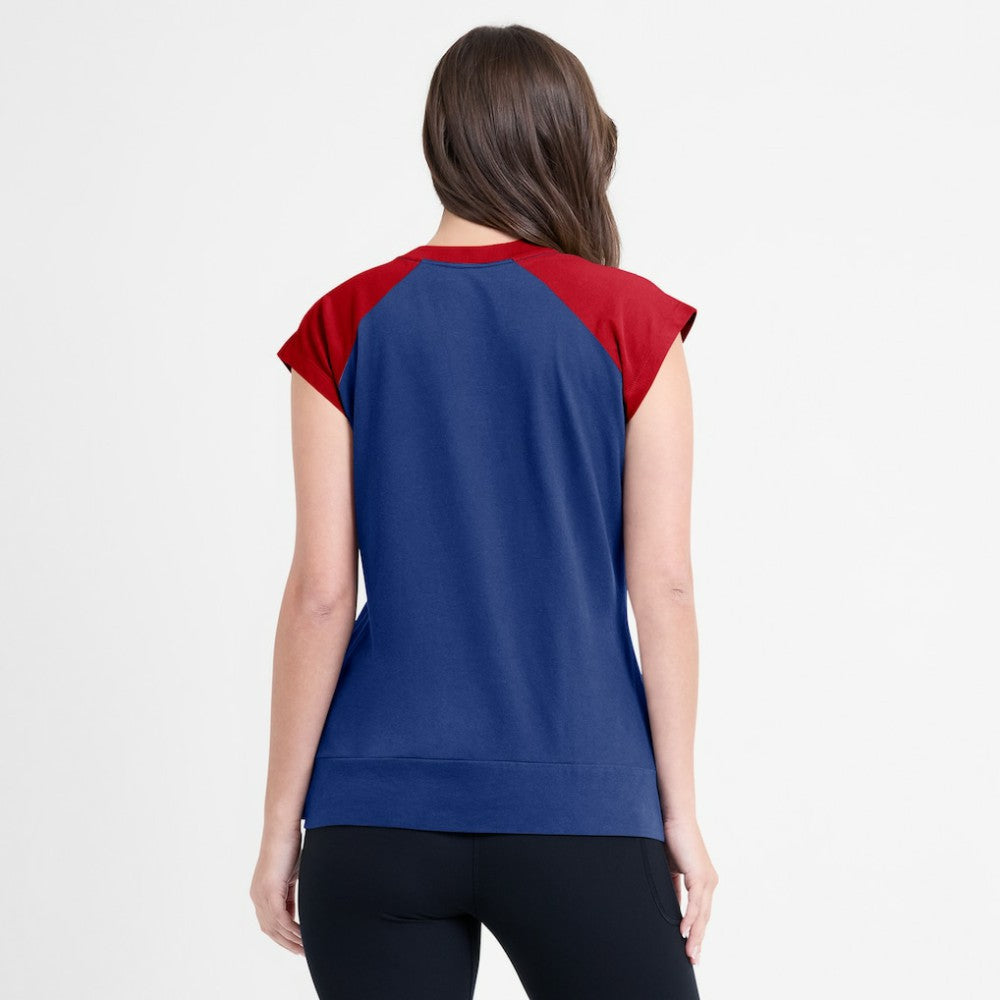 Atlanta Braves Nike Women's Cooperstown Collection Raglan Dri-FIT T-Shirt - Navy/Red T-shirts