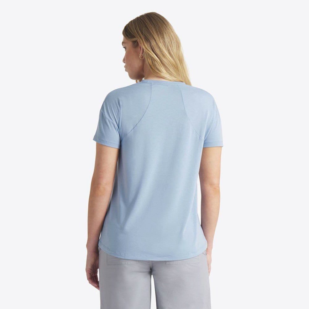 Washington Nationals Nike Women's 2025 City Connect Flowy Fashion Tri-Blend Dri-FIT T-Shirt - Blue T-shirts