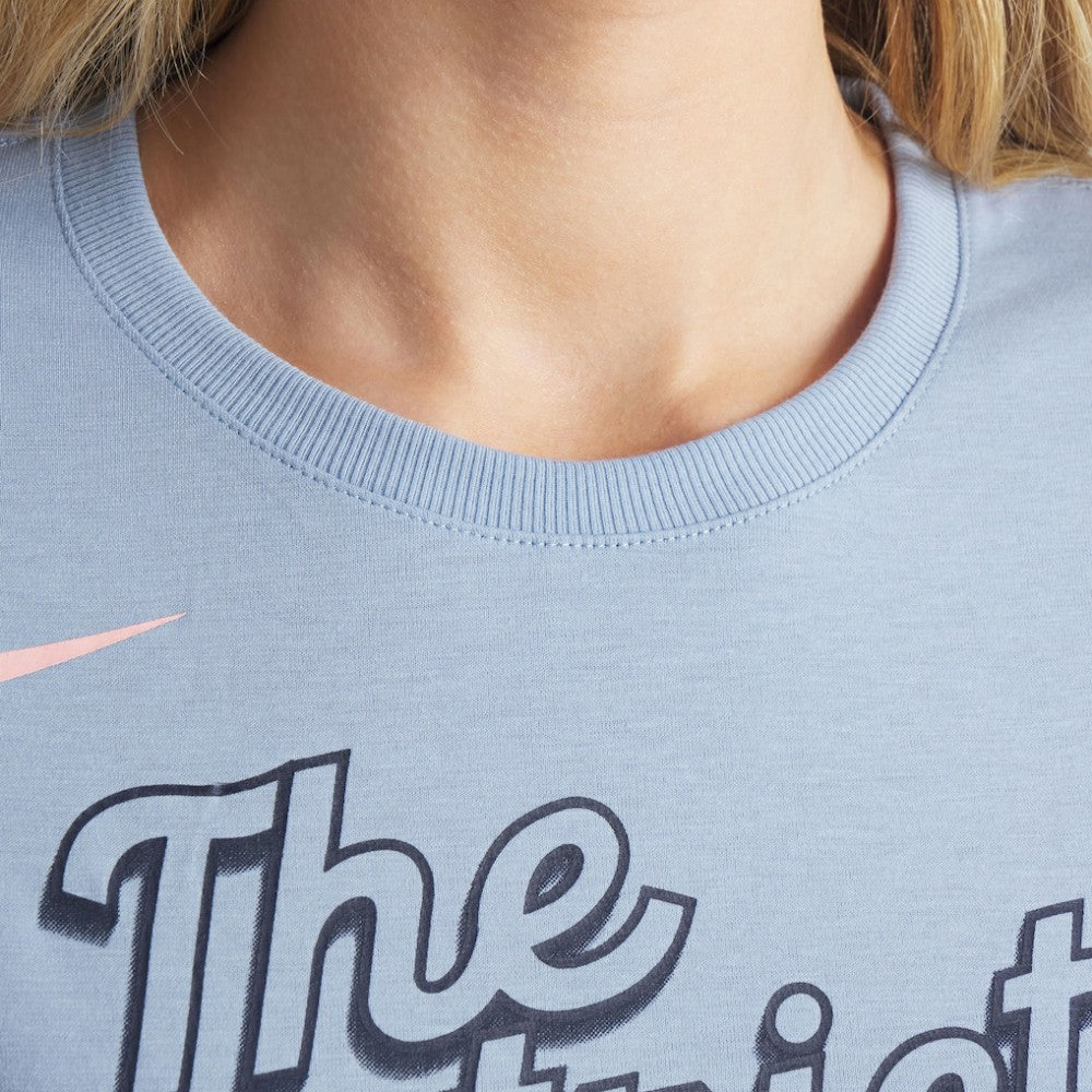 Washington Nationals Nike Women's 2025 City Connect Flowy Fashion Tri-Blend Dri-FIT T-Shirt - Blue T-shirts
