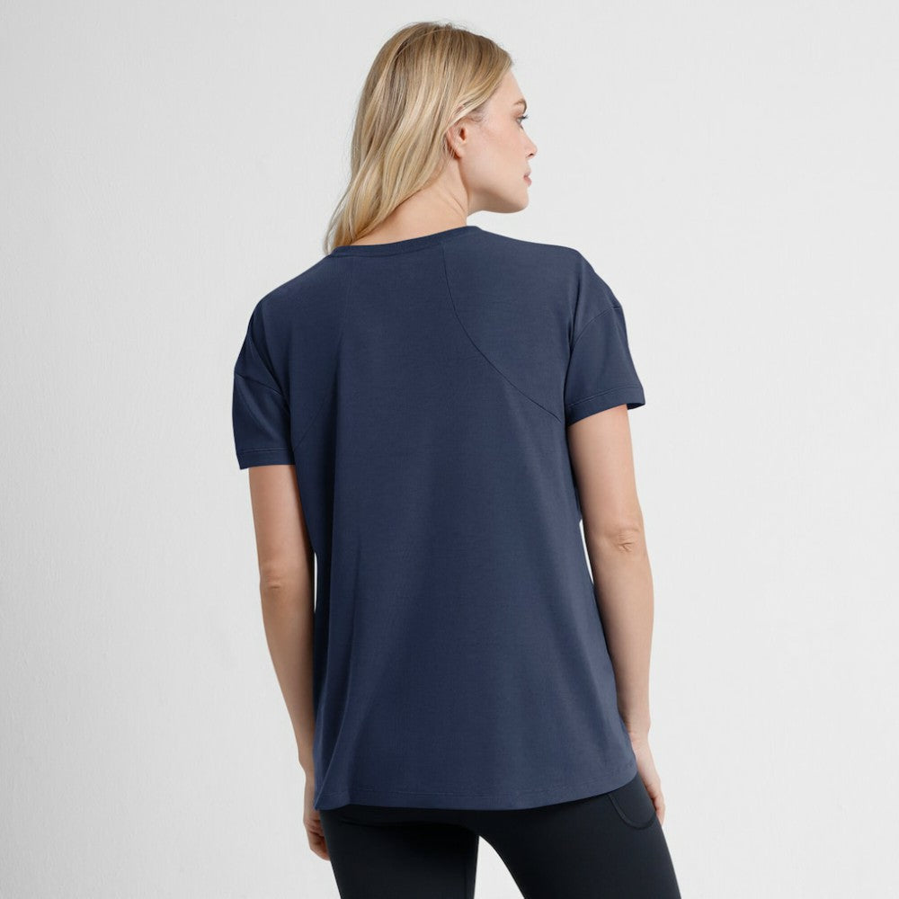 Houston Astros Nike Women's 2025 City Connect Flowy Fashion Tri-Blend Dri-FIT T-Shirt - Navy T-shirts