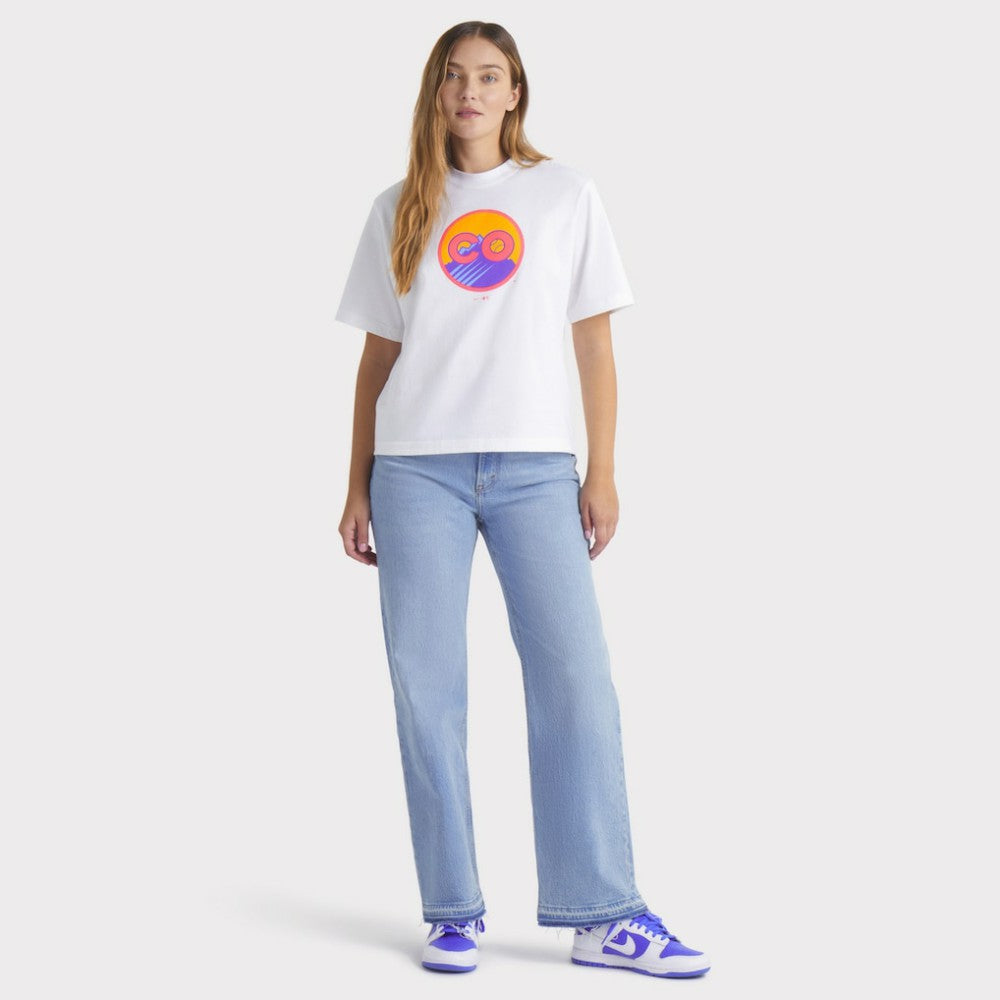 Colorado Rockies Nike Women's 2025 City Connect Logo Boxy T-Shirt - White T-shirts