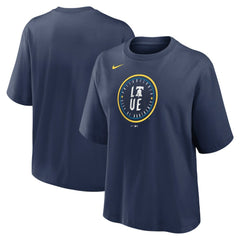 Philadelphia Phillies Nike Women's City Connect Logo Boxy T-Shirt - Navy T-shirts