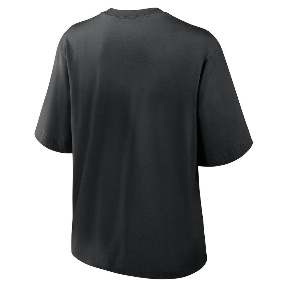 Chicago White Sox Nike Women's 2025 City Connect Logo Boxy T-Shirt - Black T-shirts