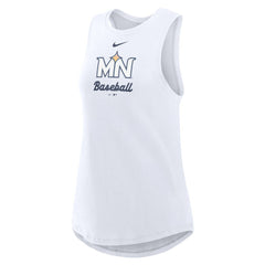 Minnesota Twins Nike Women's City Connect Tricode High Neck Dri-FIT Tank Top - White Tanks