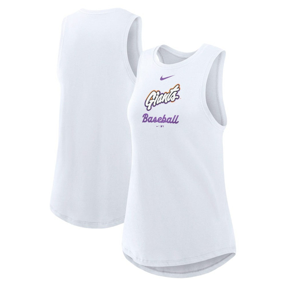 San Francisco Giants Nike Women's City Connect Tricode High Neck Dri-FIT Tank Top - White Tanks
