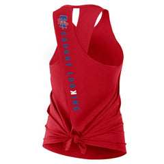 Philadelphia Phillies Nike Open-Back Crisscross Dri-FIT Tank Top - Red Tanks