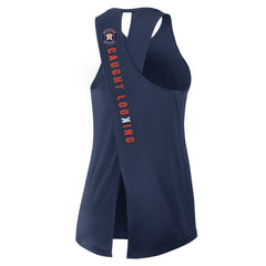 Houston Astros Nike Open-Back Crisscross Dri-FIT Tank Top - Navy Tanks