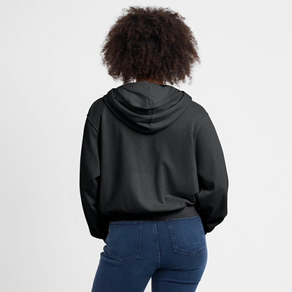 San Francisco Giants Nike Women's Cropped Chill Full-Zip Hoodie - Black Hoodies