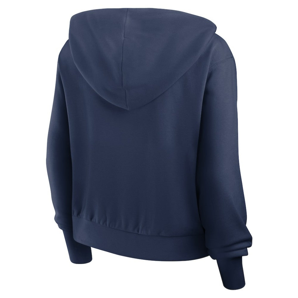 Atlanta Braves Nike Women's Cropped Chill Full-Zip Hoodie - Navy Hoodies