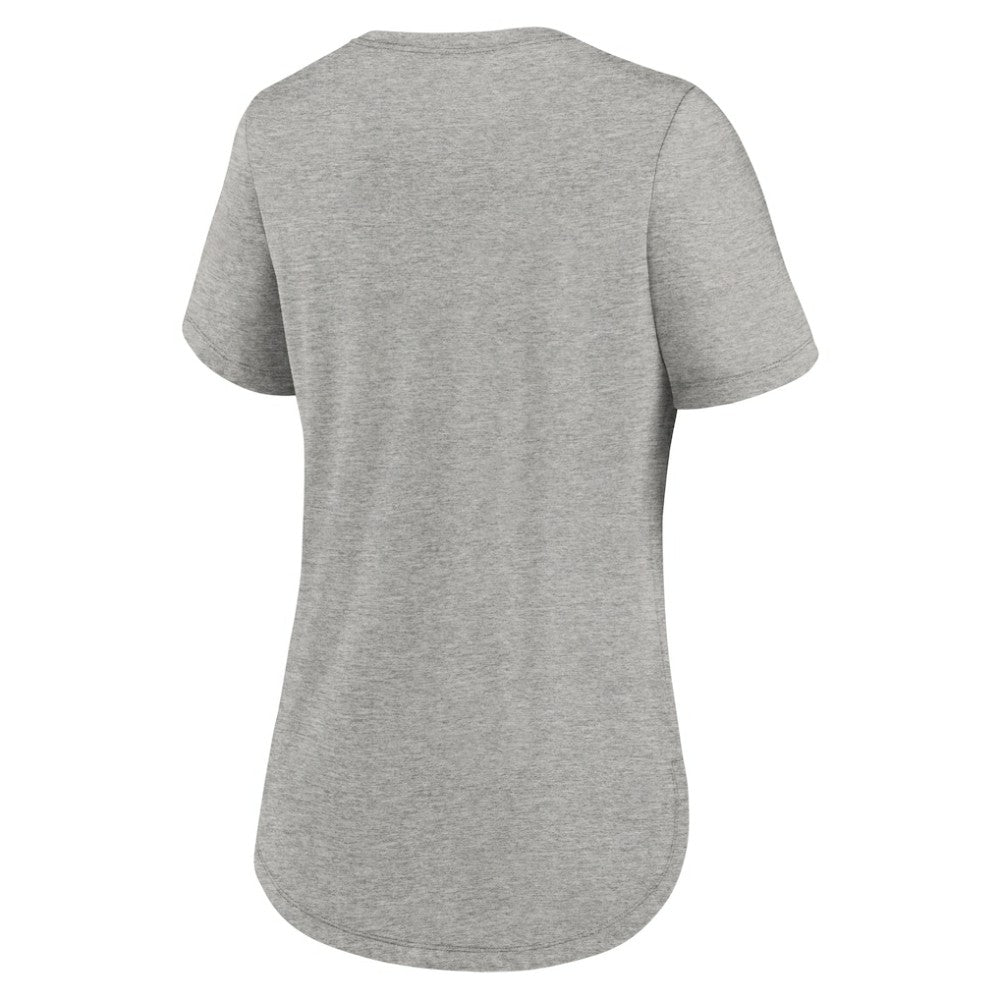 Atlanta Braves Nike Women's Script Tri-Blend T-Shirt - Heather Gray T-shirts