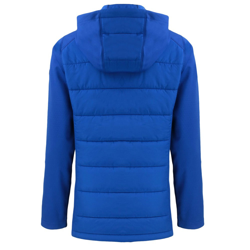 Kansas City Royals Cutter & Buck Women's  Evoke Hybrid Eco Softshell Recycled Full-Zip Hoodie Jacket - Royal Jackets