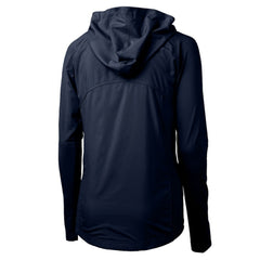 Seattle Mariners Cutter & Buck Women's  Adapt Eco Knit Hybrid Recycled Full-Zip Hoodie - Navy Hoodies