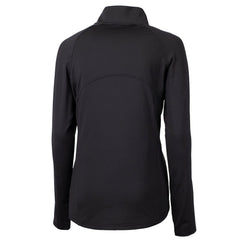 Baltimore Orioles Cutter & Buck Women's  DryTec Adapt Eco Knit Stretch Recycled Raglan Half-Zip Top - Black Tops