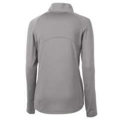 Detroit Tigers Cutter & Buck Women's  DryTec Adapt Eco Knit Stretch Recycled Raglan Half-Zip Top - Gray Tops