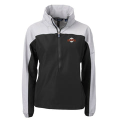 San Francisco Giants Cutter & Buck Women's  Charter Eco Recycled Half-Zip Anorak Jacket - Black Jackets