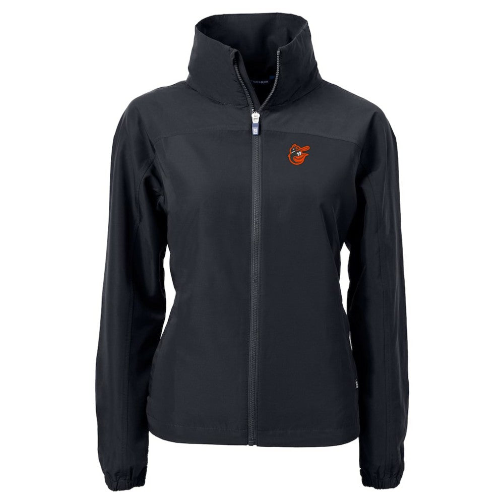 Baltimore Orioles Cutter & Buck Women's  Charter Eco Recycled Full-Zip Jacket - Black Jackets
