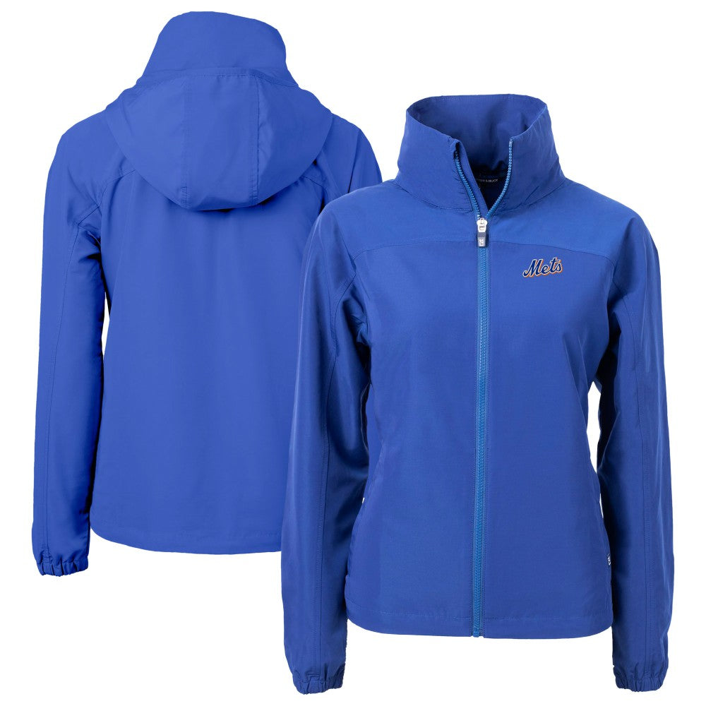 New York Mets Cutter & Buck Women's  Charter Eco Recycled Full-Zip Jacket - Royal Jackets