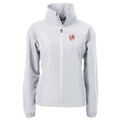 New York Yankees Cutter & Buck Women's Cooperstown Collection Charter Eco Recycled Full-Zip Jacket - Gray Jackets