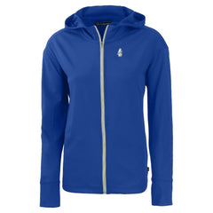 Chicago Cubs Cutter & Buck Women's Cooperstown Collection Daybreak Eco Recycled Full-Zip Hoodie Jacket - Royal Jackets