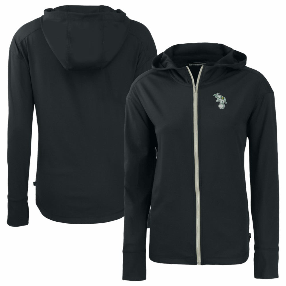 Athletics Cutter & Buck Women's Daybreak Eco Recycled Full-Zip Hoodie Jacket - Black Jackets