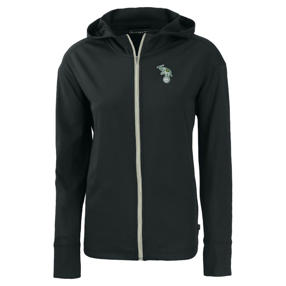 Athletics Cutter & Buck Women's Daybreak Eco Recycled Full-Zip Hoodie Jacket - Black Jackets