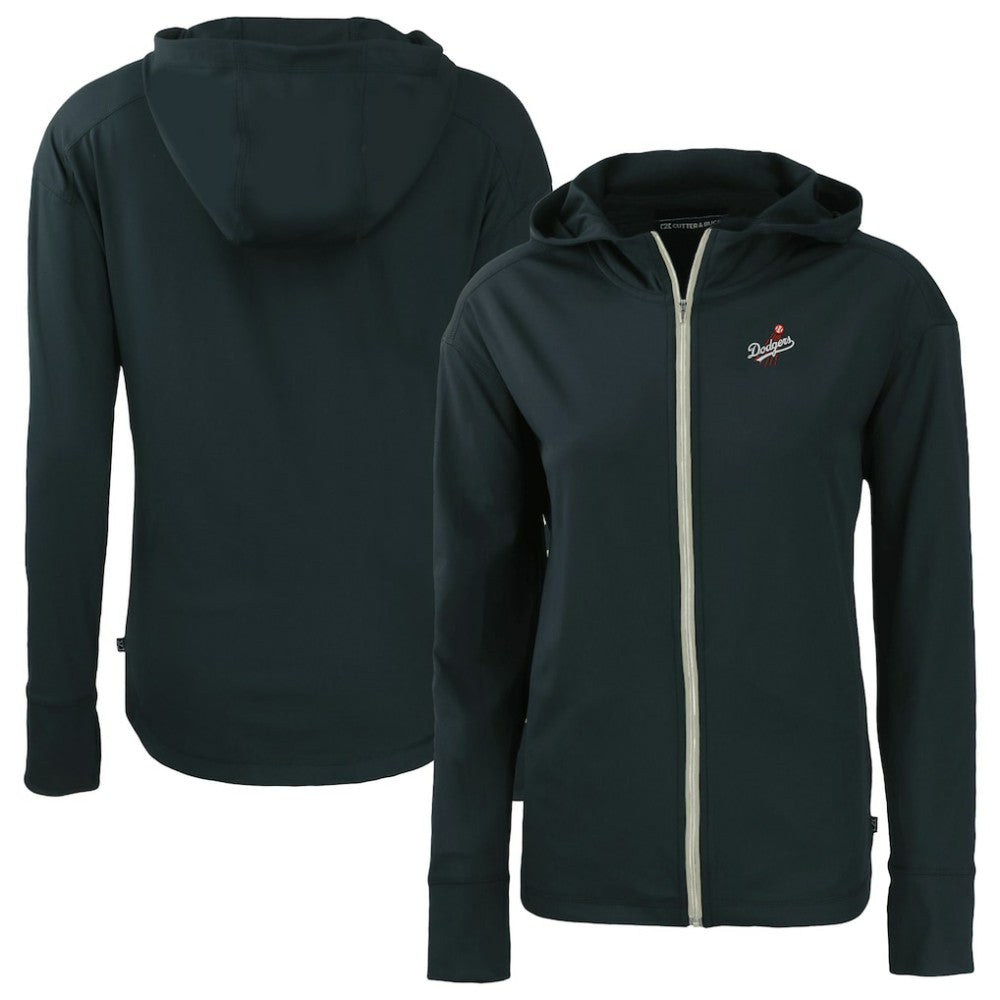 Los Angeles Dodgers Cutter & Buck Women's  Daybreak Eco Recycled Full-Zip Hoodie Jacket - Navy Jackets