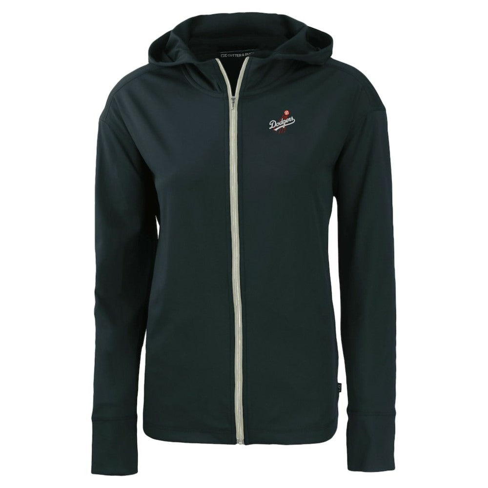 Los Angeles Dodgers Cutter & Buck Women's  Daybreak Eco Recycled Full-Zip Hoodie Jacket - Navy Jackets