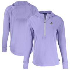 Arizona Diamondbacks Cutter & Buck Women's Daybreak Eco Recycled Half-Zip Hoodie - Purple Hoodies